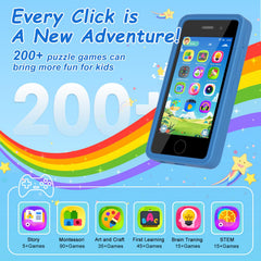 GREENCREEK Kids Phone screen view with bright display for educational games.