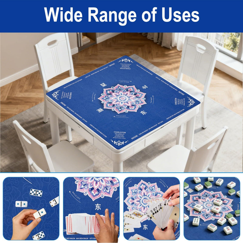 GreenD Mahjong mat with bag and dice, ideal for clubs