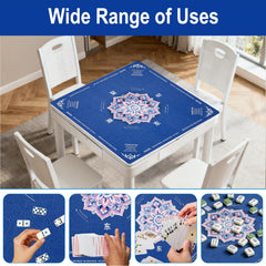 GreenD Mahjong mat with bag and dice, ideal for clubs