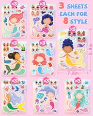 Greingways mermaid stickers peel cleanly with no residue.