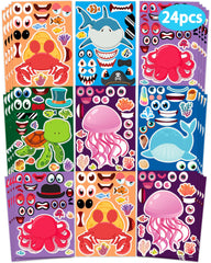 Greingways sea animal sticker sheet with body stickers for creative decorating.