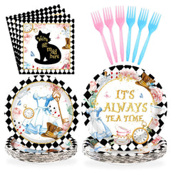 Grencian Alice in Onderland dinner plates for kid-friendly servings
