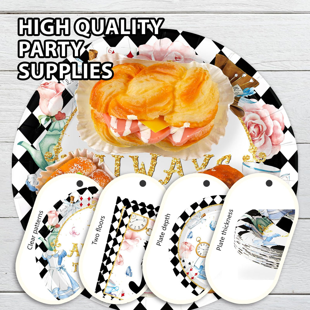 Grencian Alice in Onderland table setting layout