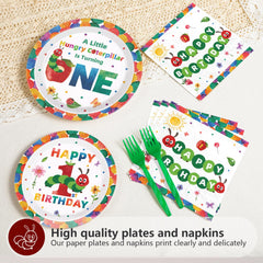 Grencian caterpillar first birthday theme enhances party atmosphere