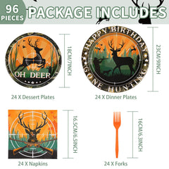 Grencian hunting camo 7-inch plates for appetizers at camp