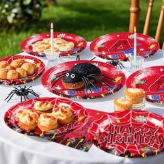 Grencian Spider background decor pairs with the Spider 4th Birthday theme.