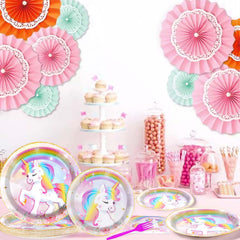 Grencian unicorn party decor pack colorful accents for celebrations.