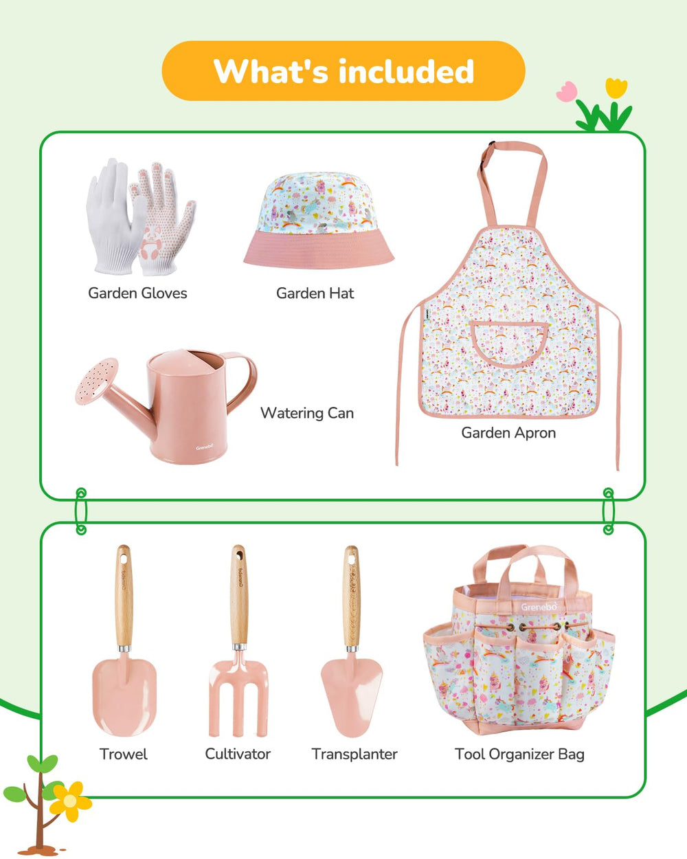 Grenebo garden hat pink for sun safety during outdoor gardening