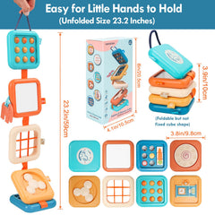 GRESEESM Busy Board spinning activity encourages exploration and hand-eye coordination.