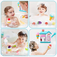Gretex bubble outlet for ice cream maker during bath play