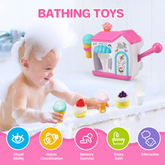 Gretex toddler bath toy with suction cups secures to tub for fun
