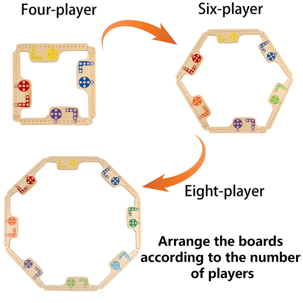 Grhonior board assembly close-up shows interlocking edges for stable gameplay