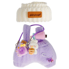 GrillGauge 17cm doll hat in purple for stylish playtime