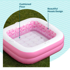 GRIP A POOL easy inflate and flat pack for travel and storage.