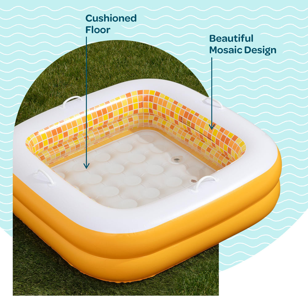 GRIP A POOL fits 36-inch showers for compact indoor baths
