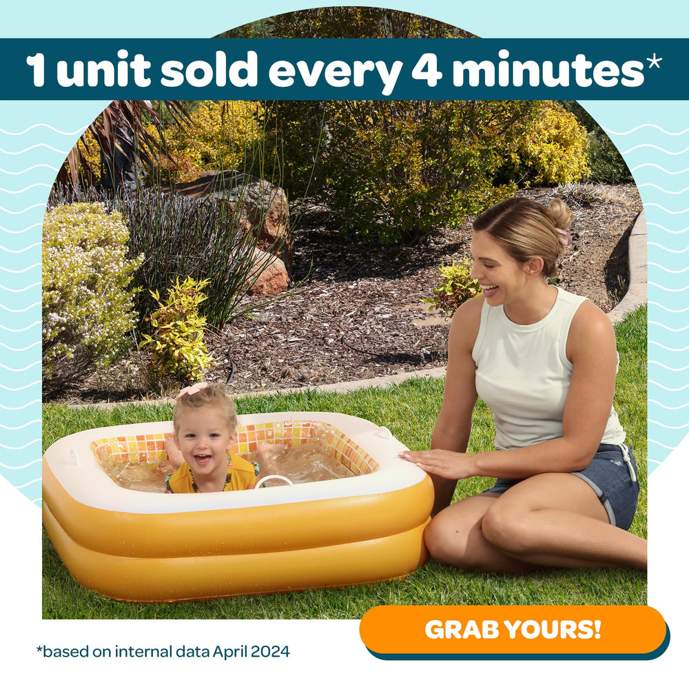 GRIP A POOL inflates quickly and stores flat for travel