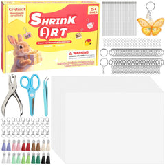 Grnheat 213 shrinky sheets kit: sheets ready for coloring and crafts
