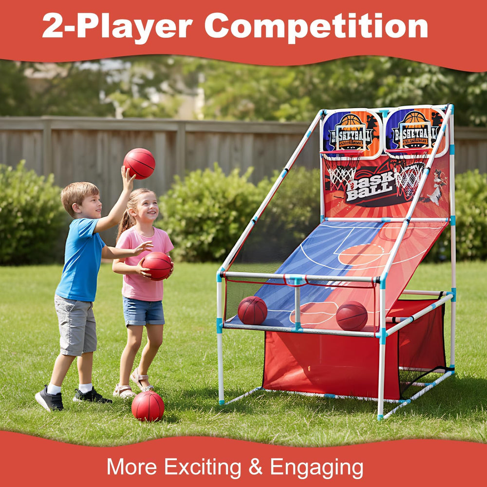 grnpeak basketball arcade game base provides anti-tip stability during shots