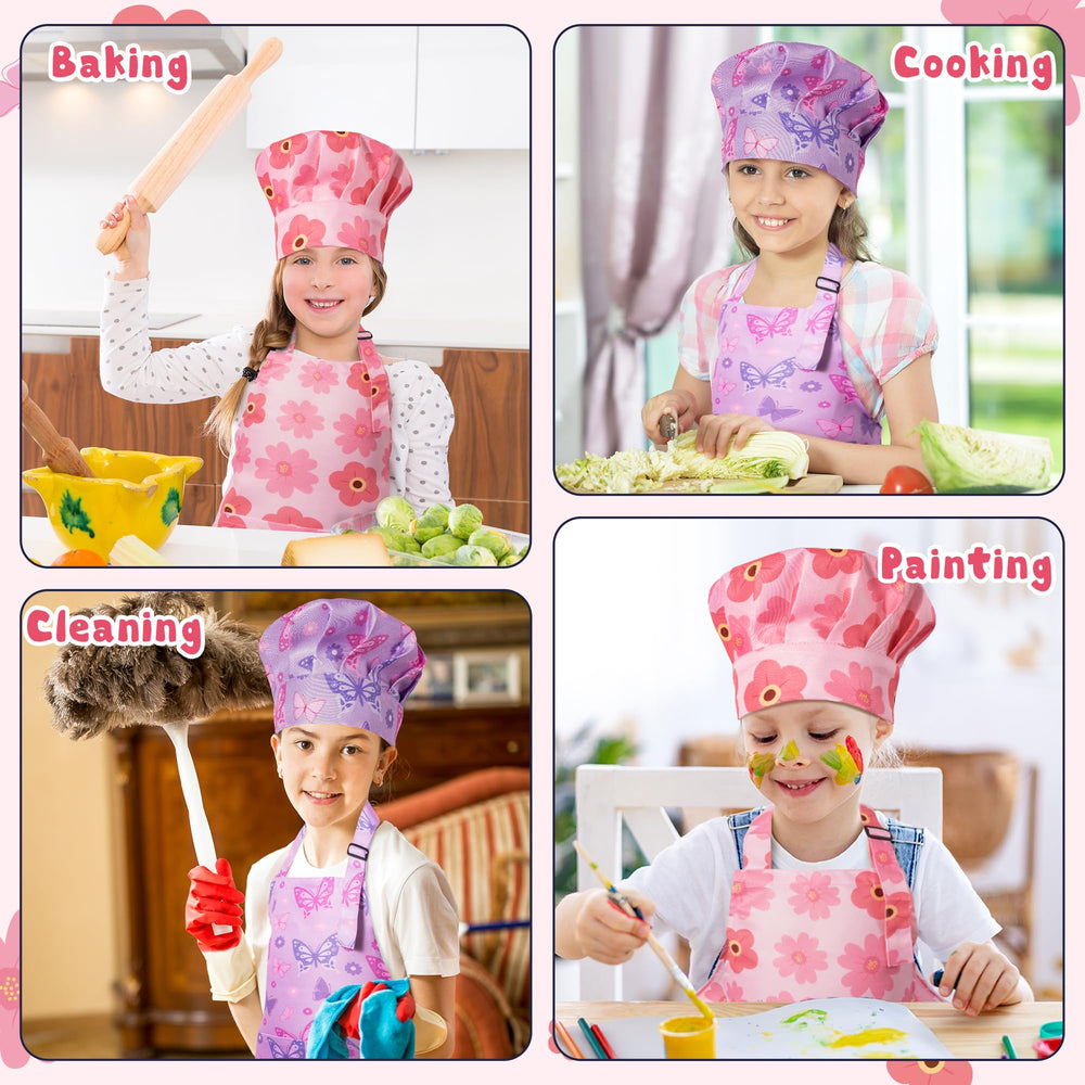 GROBRO7 waterproof apron protects clothes from spills during painting and cooking