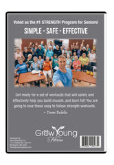 Grow Young Fitness Strength Exercise DVD standing routines for safe muscle building at home.