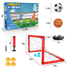 Growsland hover soccer ball with LED lights enhances indoor play in dim rooms.