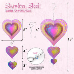 GRPWWT wind spinner outdoor decor enhances mood with graceful movement