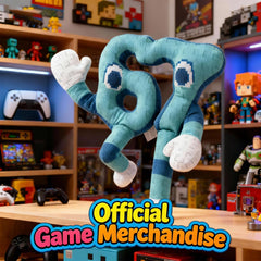 Grunlienus Brainrot Plush 67 resting on shelf for decor