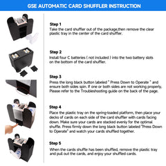 GSE shuffler handling six decks for busy poker sessions