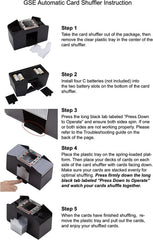 GSE shuffler top view highlights dual openings for easy loading