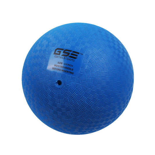 GSE 8.5-inch blue playground ball texture close-up for improved grip.