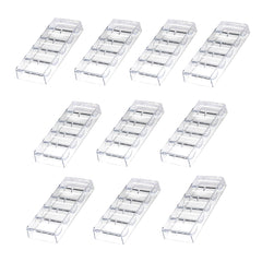 GSE acrylic poker chip tray with five rows for quick chip counting and organization.