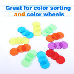 GSE Bingo Chips translucent colors enhance visibility on any table.