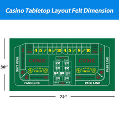 GSE Las Vegas-style layout with durable silk-screened graphics for repeated use