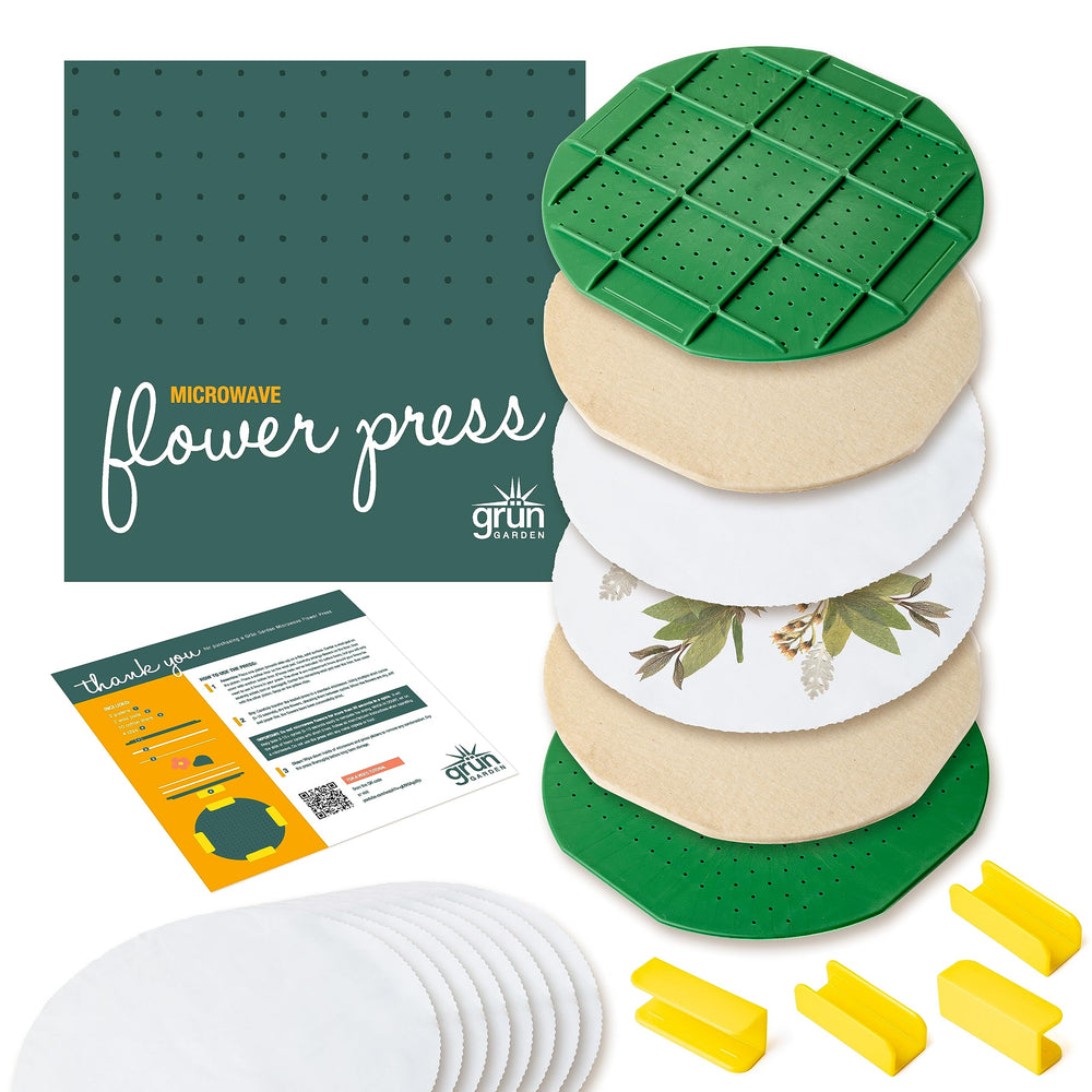 GSM Brands Microwave Flower Press 10-inch round plates for fast drying