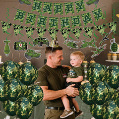 GSYUNZYKJ army-themed set is ideal for fast, cohesive party styling.