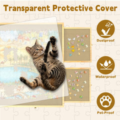 GT GETCO TECH portable puzzle board travels easily for puzzling anywhere