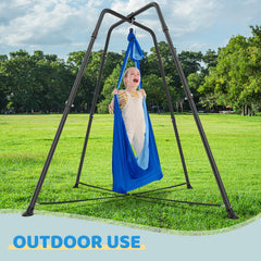 G TALECO GEAR indoor-outdoor swing setup suitable for living rooms or yards.