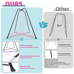G TALECO GEAR pod swing in cotton canvas supports balanced play