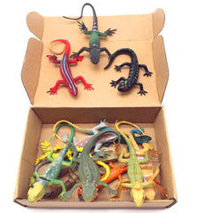 Guaishou reptile lizards 12pc set for imaginative play and learning