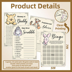 Guawubiang Winnie game set displayed with bingo and prediction prompts