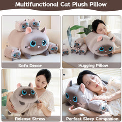 Gudisi cat plush with soft fabric and unzip surprise feature