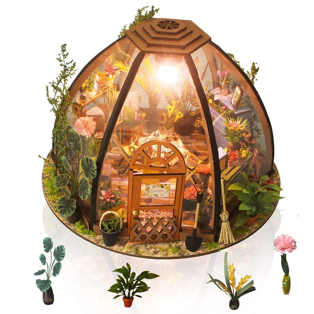 GuDoQi green flower shop exterior for charming decor and creative hobby display.