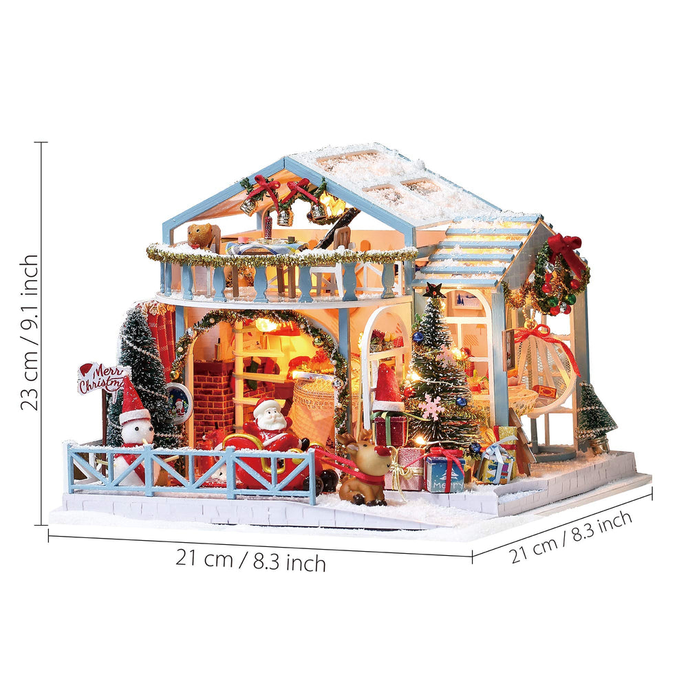 GuDoQi DIY dollhouse interior with furniture for cozy scenes.