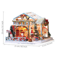 GuDoQi DIY dollhouse interior with furniture for cozy scenes.