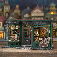 GuDoQi DIY miniature house kit completed display ready to decorate a desk or shelf