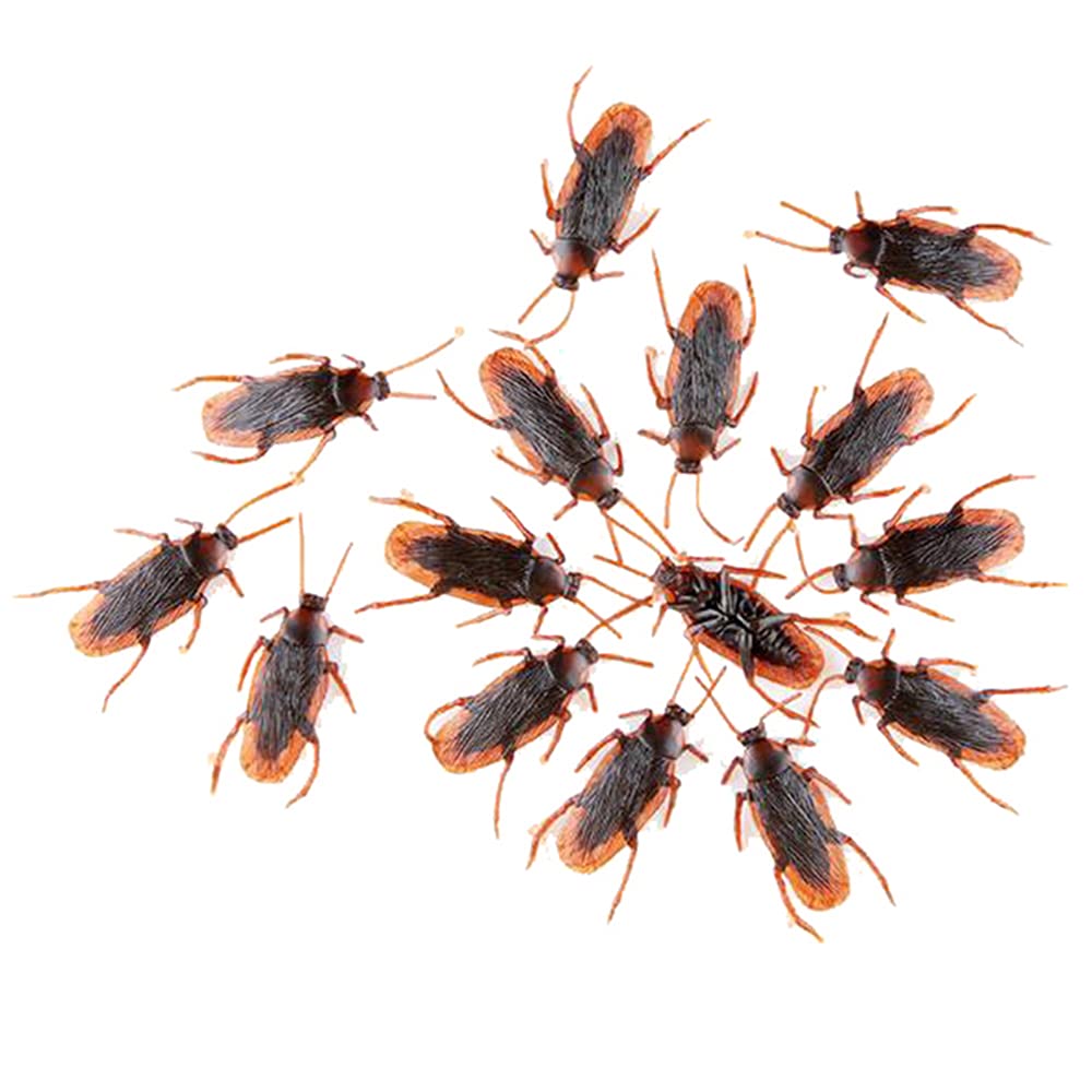 GUDVES prank roaches for Halloween decor, brown color adds realism.