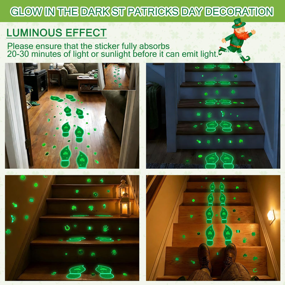 Gueevin footprints and clovers kit for festive classrooms and homes