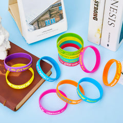 Gueevin kids wristbands pack, easy to wear and share Scripture verses.