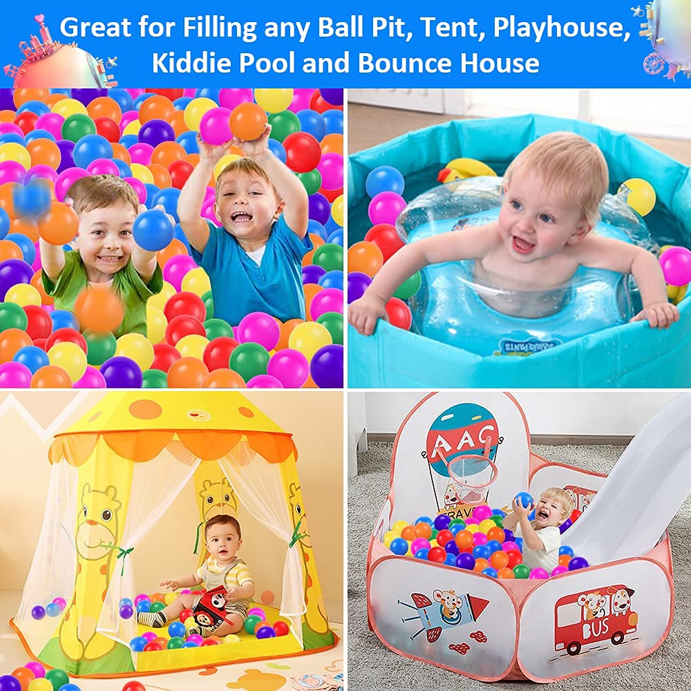 GUESVOT 100-pack set vibrant fill for play spaces
