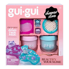 Gui Gui Crystal Pearl Slime reveals sparkling textures for satisfying squish sessions.